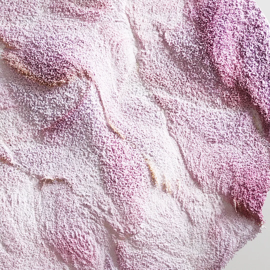 closeup of the particles